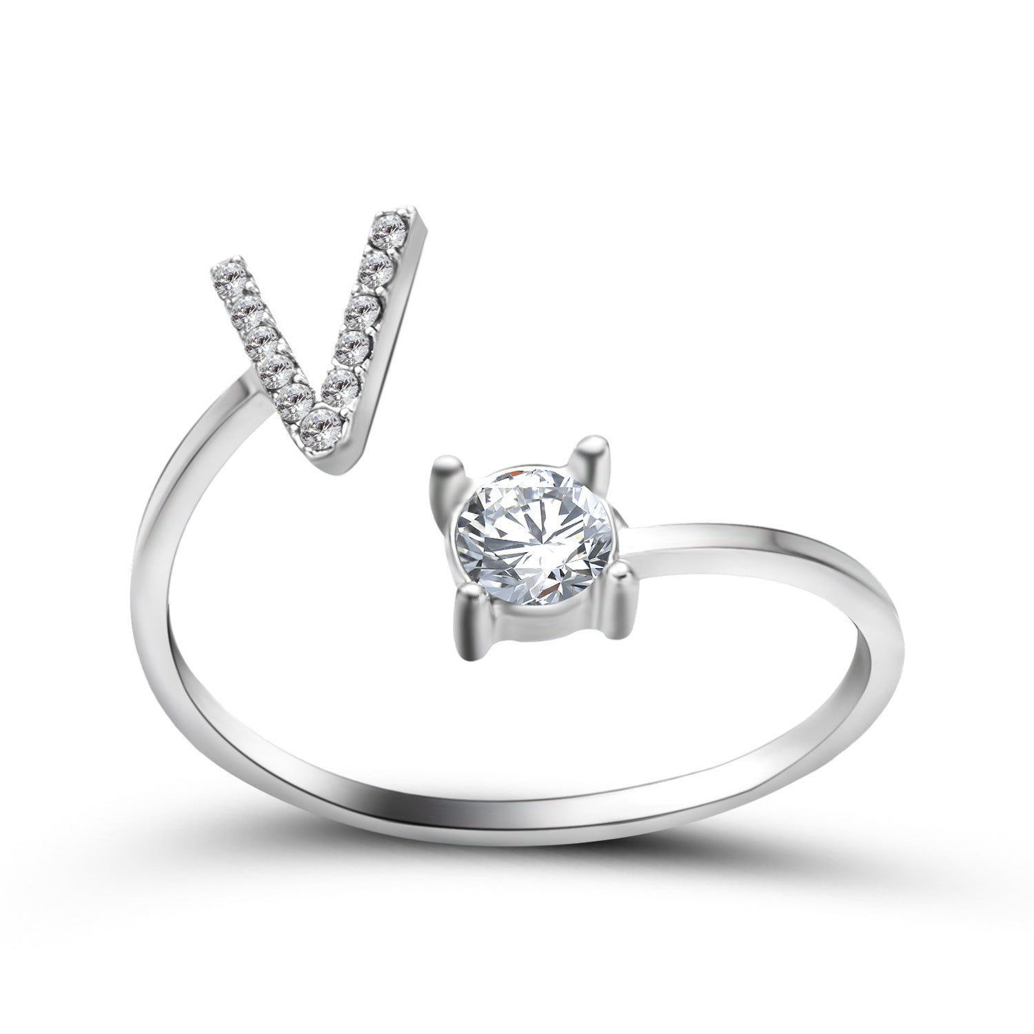 VoraParis Letter A-Z Personalized Gift Ring