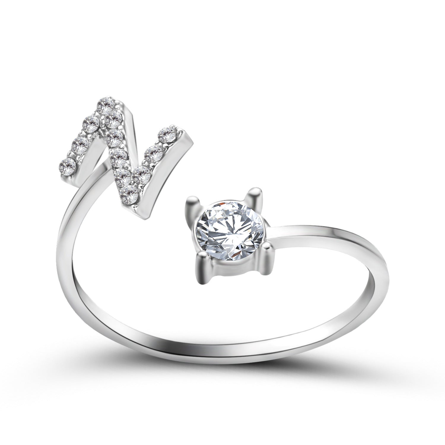 VoraParis Letter A-Z Personalized Gift Ring